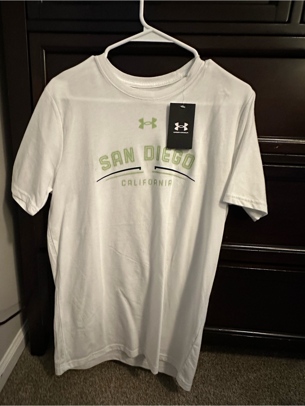 Under Armour White Short Sleeve 'San Diego' Performance Tee